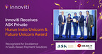 Innoviti Receives ASK Private Hurun India Unicorn & Future Unicorn Award