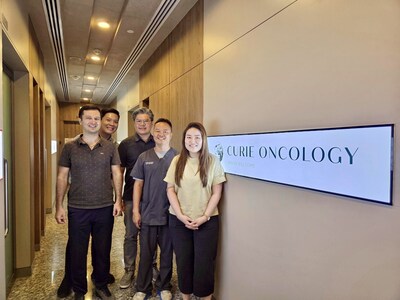 From left to right: Ruslan Enikeev, CTO and cofounder of Oncoshot; Adrian Chan, integration project manager at Oncoshot; Chua Chee Yong, CCO of Oncoshot; Dr Toh Chee Keong, medical oncologist at Curie Oncology; and Jing Yee Ooi, trial research coordinator at Curie Oncology. From left to right: Ruslan Enikeev, CTO and cofounder of Oncoshot; Adrian Chan, integration project manager at Oncoshot; Chua Chee Yong, CCO of Oncoshot; Dr Toh Chee Keong, medical oncologist at Curie Oncology; and Jing Yee Ooi, trial research coordinator at Curie Oncology.