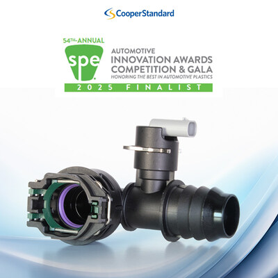 Cooper Standard quick connector with integrated temperature sensor named SPE® Automotive Innovation Award finalist
