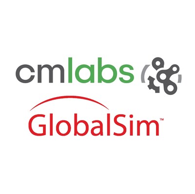 CM Labs Simulations and GlobalSim logos (CNW Group/CM Labs Simulations) CM Labs Simulations and GlobalSim logos (CNW Group/CM Labs Simulations)
