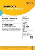 Electrify America Achieves ISO 9001:2015 Certification for Quality Management System