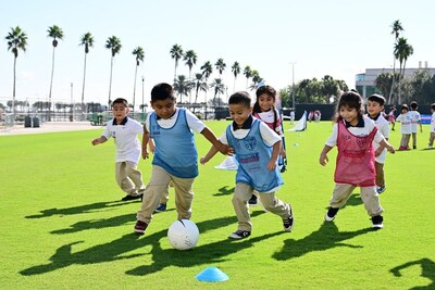The joy of soccer and teamwork on display at the Community Clinic in Tampa, FL.