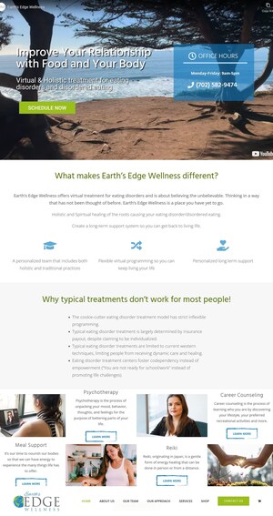 Virtual Eating Disorder Specialists at Earth's Edge Wellness Report 90% Success Rate With Fully Virtual, Customized Eating Disorder Treatment Program
