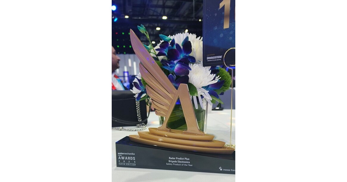 Brigade Electronics wins Safety Product of the Year for Radar Predict Plus at Automechanika Dubai 2025