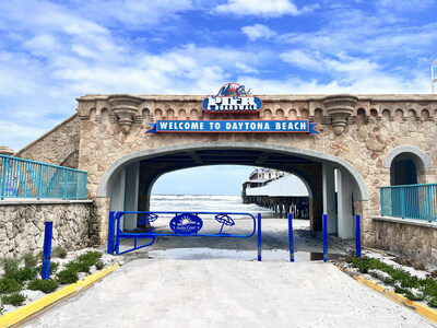 The renovated Main Street Arch in Daytona Beach is one of the city's most recognizable landmarks and is a popular iconic photo backdrop for visitors to the destination.