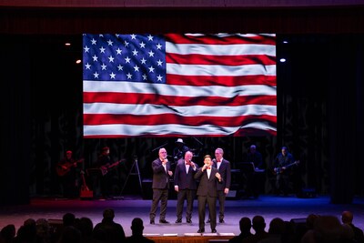 The Hardeman Boys end their evening performance with a stirring rendition of The Hardeman Boys end their evening performance with a stirring rendition of