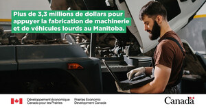 La ministre Olszewski et le ministre Moses annonce un nouvel investissement pour le secteur de machinerie et de véhicules lourds