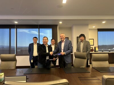 Signing the Manufacturing Agreement