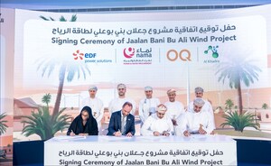 Nama Power and Water Procurement Signs Agreement with EDF power solutions, Al Khadra Partners and OQAE to Develop the 120 MW JBB Wind IPP in the Sultanate of Oman