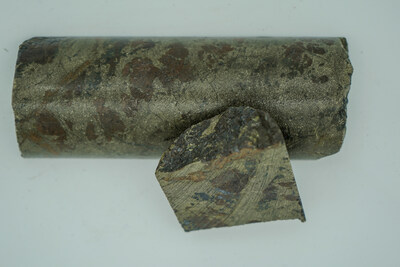 Image 3: Los Mangos, hole DH459 from 195.41 to 195.92 metres downhole (CNW Group/Outcrop Silver & Gold Corporation) Image 3: Los Mangos, hole DH459 from 195.41 to 195.92 metres downhole (CNW Group/Outcrop Silver & Gold Corporation)