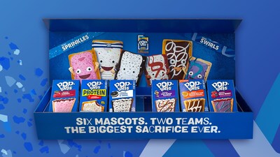 The Pop-Tarts® Limited-Edition Team Sprinkles vs Team Swirls Tailgate Pack includes full-sized boxes of all six flavors featured in the Pop-Tarts™ Bowl: Pop-Tarts® Protein Slammin’ Strawberry, Frosted Cherry, Frosted Cookies & Crème, Frosted Chocolate Chip Cookie Dough, Frosted Wild Berry and Frosted Hot Fudge Sundae toaster pastries.