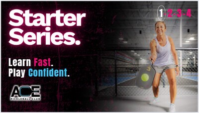 The Starter Series is designed for brand new players or those still learning the sport and offers 8 sessions of friendly instruction and guided play. It’s a great way to meet other new players and build confidence in your game. Membership at Ace Pickleball Club is not required to join Starter Series. The Starter Series is designed for brand new players or those still learning the sport and offers 8 sessions of friendly instruction and guided play. It’s a great way to meet other new players and build confidence in your game. Membership at Ace Pickleball Club is not required to join Starter Series.