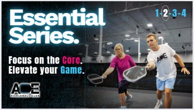 The Essential Series is available exclusively to Ace Pickleball Club Members at no additional cost. This series helps players build confidence and consistency by strengthening the core skills that support growth into intermediate play. Each session focuses on essential techniques and drills designed for consistent improvement through repetition.