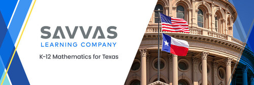 Savvas Learning Company, a next-generation learning solutions leader, is excited to announce its full line of brand-new enVision+ Texas K-12 math programs has been approved for statewide adoption by the Texas State Board of Education (SBOE).
