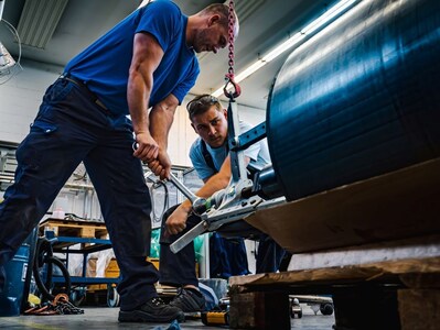 Production of electric ship motors at Ramme Electric Machines in Osterwieck, Saxony-Anhalt