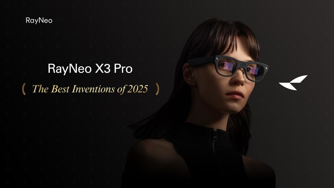 Award-Winning AR: RayNeo X3 Pro, selected as TIME Best Invention of 2025, launches globally Dec 17
