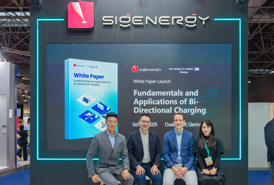Sigenergy and The Mobility House Energy previewed their joint white paper, “Fundamentals and Applications of Bi-Directional Charging,” at Solar Solutions Düsseldorf