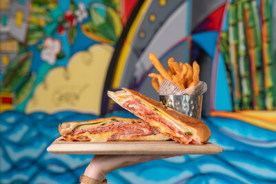 Cuban sandwich at Caña Miami in Hyatt Centric Brickell, voted GOLD in Miami Herald's Miami's Favorite awards. Cuban sandwich at Caña Miami in Hyatt Centric Brickell, voted GOLD in Miami Herald's Miami's Favorite awards.