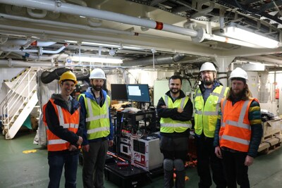 Onboard team for the sea trial Onboard team for the sea trial