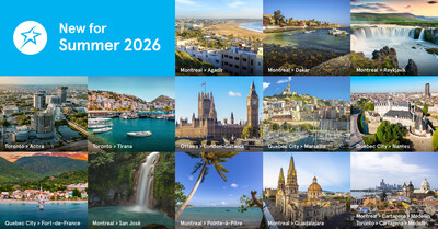 New for Summer 2026 (CNW Group/Transat A.T. Inc.) New for Summer 2026 (CNW Group/Transat A.T. Inc.)