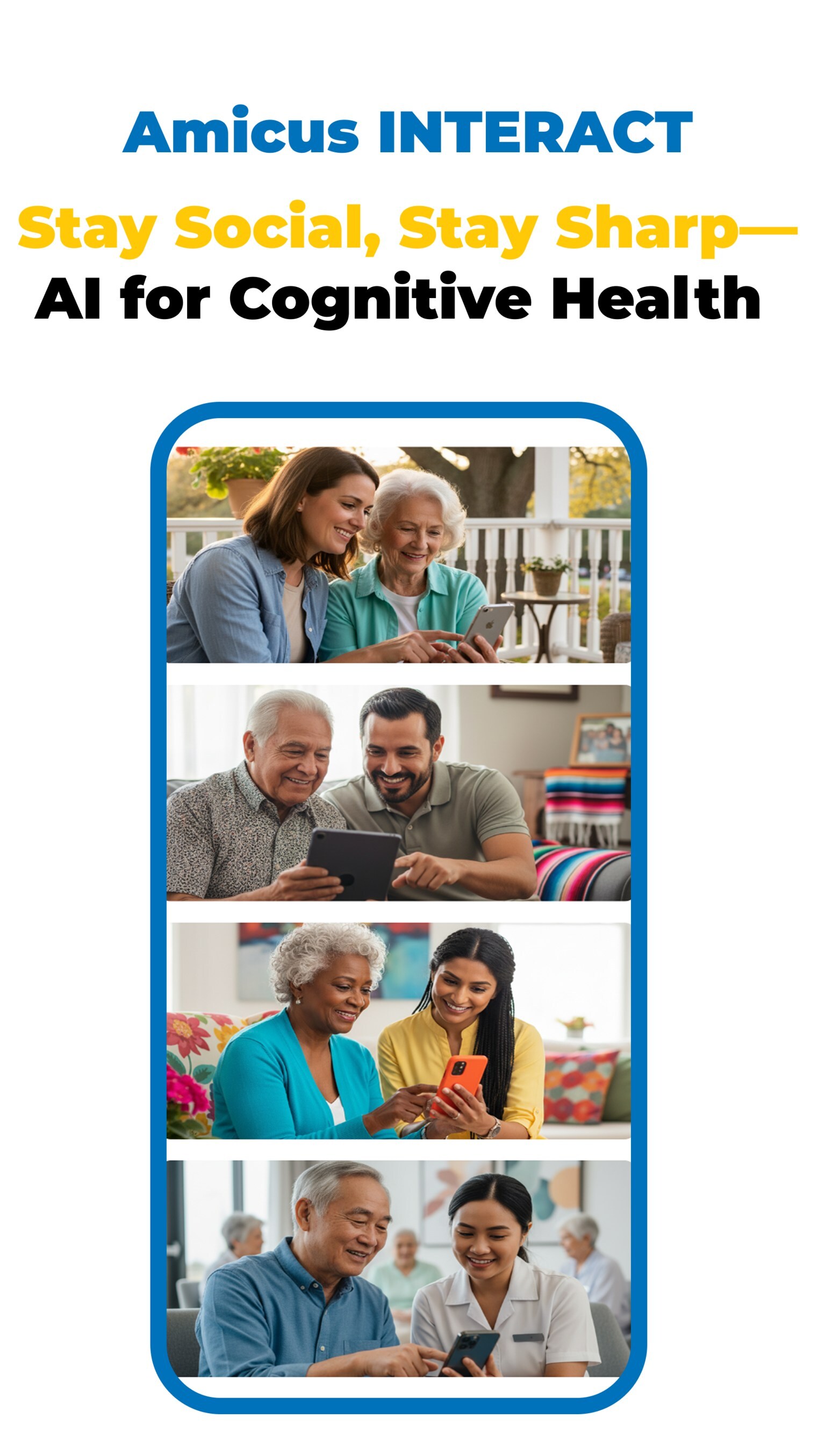 Amicus Brain Unveils Amicus INTERACT, an AI App Tackling Dementia-Related Loneliness
