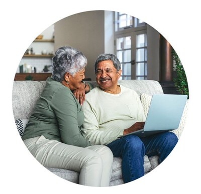 Couple using PremierOne Credit Union's Digital Estate Planning Solution