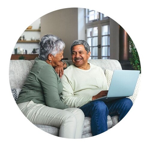 Couple using PremierOne Credit Union's Digital Estate Planning Solution