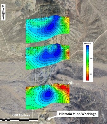 Figure 4 – Resistivity cross-sections – Northern Zone. (CNW Group/Black Mammoth Metals Corp)