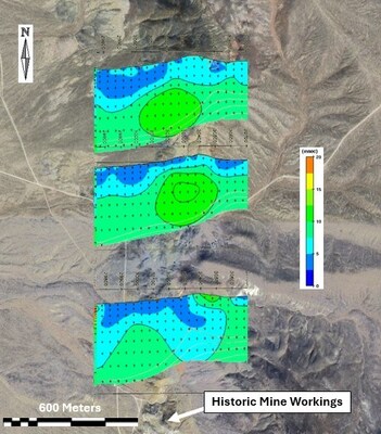 Figure 5 – Chargeability cross-sections – Northern Zone. (CNW Group/Black Mammoth Metals Corp)