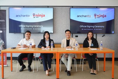 Anchanto and Ninja Van marking the start of their partnership at the official signing ceremony in Manila (PRNewsfoto/Anchanto) Anchanto and Ninja Van marking the start of their partnership at the official signing ceremony in Manila (PRNewsfoto/Anchanto)