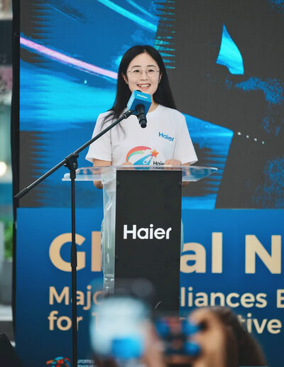 Ms Wang Mei yan,Vice President and Chief Brand Officer of Haier Group (PRNewsfoto/Haier Group)
