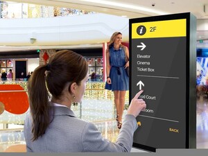 A LG ajuda a salvar o Natal dos compradores de última hora com displays que guiam e encantam