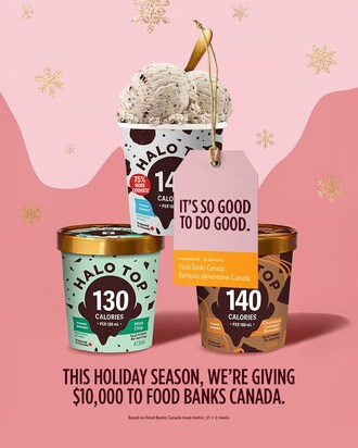 HALO TOP TEAMS UP WITH FOOD BANKS CANADA (CNW Group/Halo Top Canada)