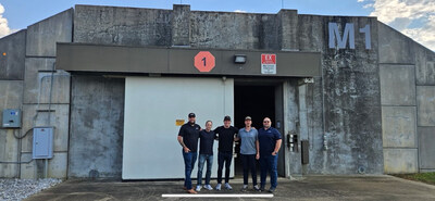 Firehawk team at MS facility (Pictured L-R): Joshua Stiltner, John Feneck, Will Edwards, George Liddell and Dominic Jezierski Firehawk team at MS facility (Pictured L-R): Joshua Stiltner, John Feneck, Will Edwards, George Liddell and Dominic Jezierski