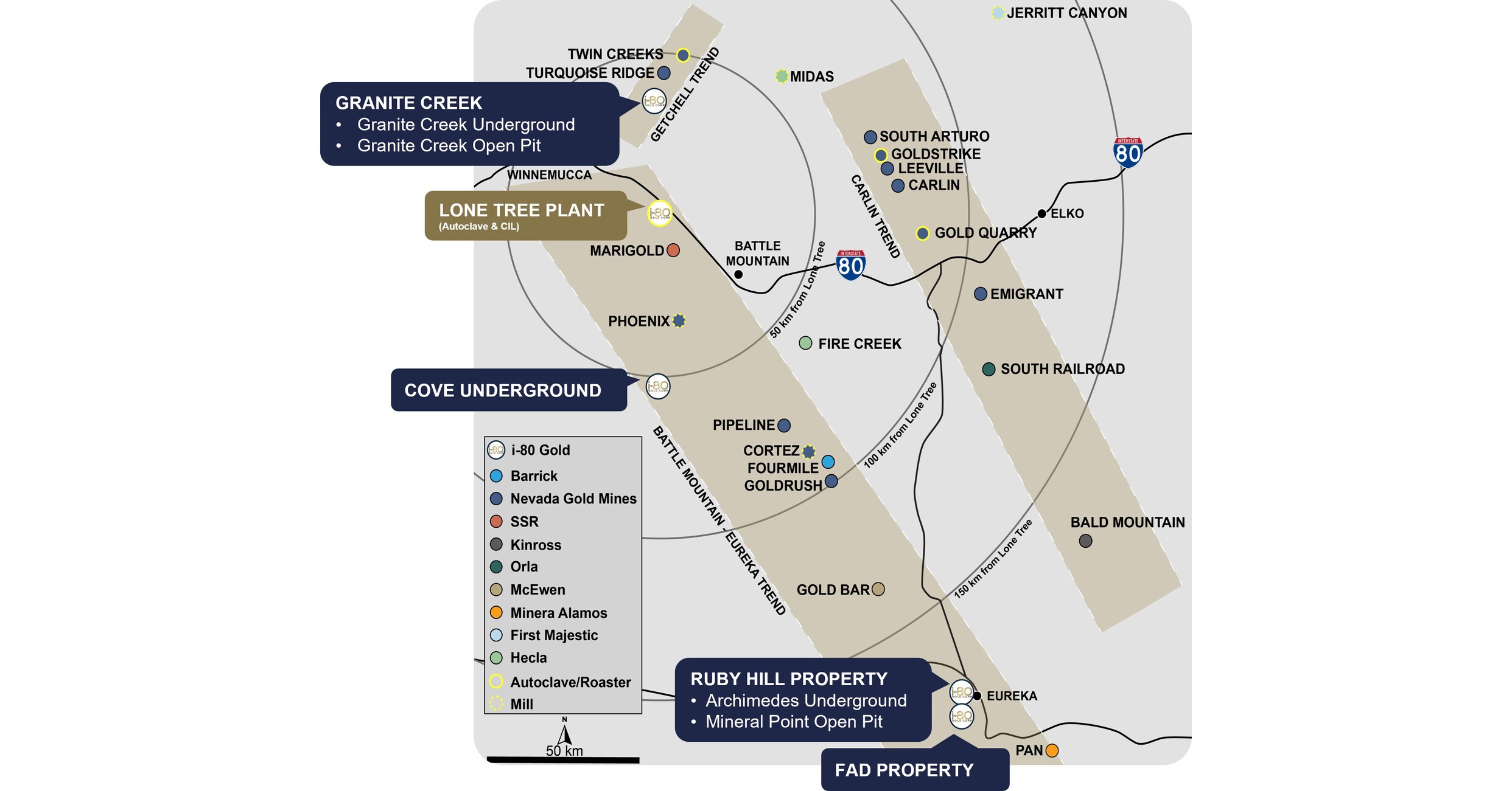 i-80 Gold Announces Lone Tree Plant Refurbishment Update; Study Highlights  Material Increase in Margins and Short Payback Period