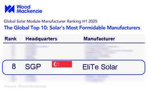 Ranked No. 8 Globally | Wood Mackenzie Releases Global Solar Module Manufacturer Ranking