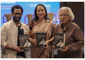 Resul Pookutty and Adoor Gopalakrishnan Unveil Radha Chadha's Book 'The Maker of Filmmakers' at the International Film Festival of Kerala