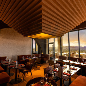 Golden Hour at Prime Steakhouse, Rooftop Panoramic Sonoran Desert Views