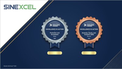 SINEXCEL Raih Medali Perak dan Perunggu di Ajang Brandon Hall Group's Excellence in Action Awards