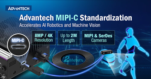 Advantech MIPI-C standardization for AI robotics and machine vision
