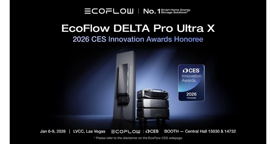 EcoFlow Leads in Smart Home Energy Tech with 2026 CES Innovation Award and in Industry Sales According to New Frost & Sullivan Report