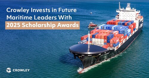 Crowley awards 17 students from maritime academies and universities with its 2025 Thomas B. Crowley Sr. Memorial Scholarship.