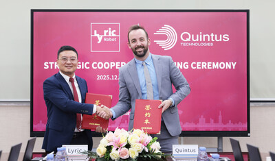 prweb.com - Quintus Technologies - Quintus Technologies and Lyric Robot Form Strategic Collaboration to Accelerate Industrialization of Solid-State Battery Production