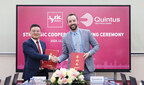 Dr. Du Yixian of Lyric Robot and Jack Fischer of Quintus Technologies at the signing ceremony for their strategic collaboration on solid-state battery solutions.