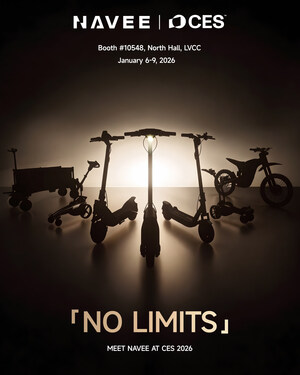 NAVEE to Debut at CES 2026, Showcasing High-Performance Mobility Solutions