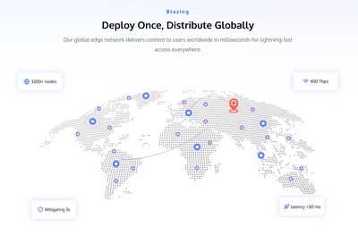 EdgeOne’s global network includes more than 3,200 edge nodes EdgeOne’s global network includes more than 3,200 edge nodes