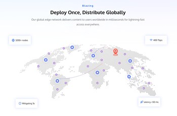 EdgeOne’s global network includes more than 3,200 edge nodes