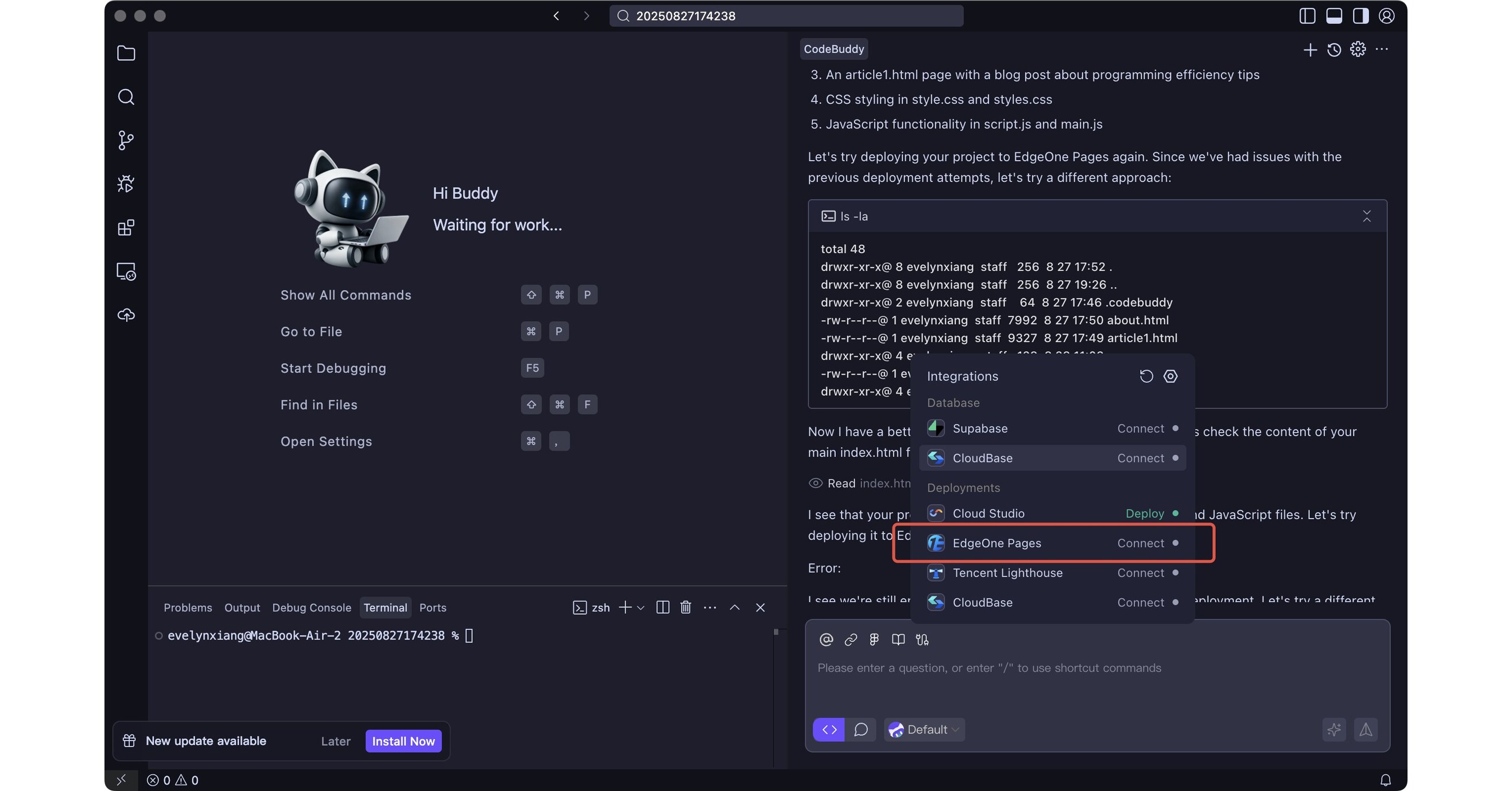 Tencent Cloud Luncurkan Versi Resmi EdgeOne Pages, Memperkuat Strategi AI Terpadu