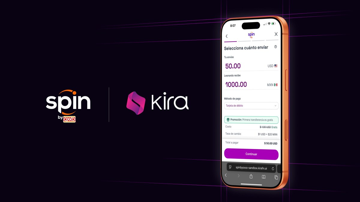 Kira Partners with Spin by OXXO to Enable Seamless Money Movement From The  United States to Mexico
