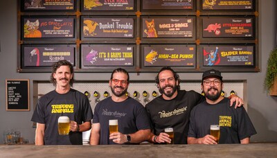 Founders: Iker Elorriaga, Daniel Chocron, Juan Manuel Torres, Ignacio Montenegro - Founders of Tripping Animals Brewing